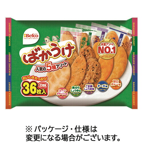 栗山米菓 ばかうけアソート 1セット(360枚:36枚×10パック)(4901336730523 x10) 取り寄せ商品