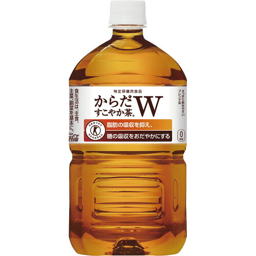 コカ・コーラ からだすこやか茶W+ 1.05L ペットボトル 1セット(24本:12本×2ケース)(4902102114462 x24) 取り寄せ商品