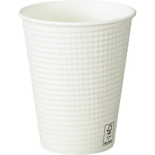 サンナップ エンボスカップ 260mL(9オンス) ホワイト 1セット(1000個:40個×25パック)(4901627048801 x25) 取り寄せ商品