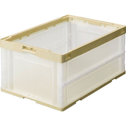 TPS 折りたたみｺﾝﾃﾅ 40L ｱｲﾎﾞﾘｰ/透明 1ｾｯﾄ(10台)(4571347154351 x10) 取り寄せ商品｜ナノズ　店