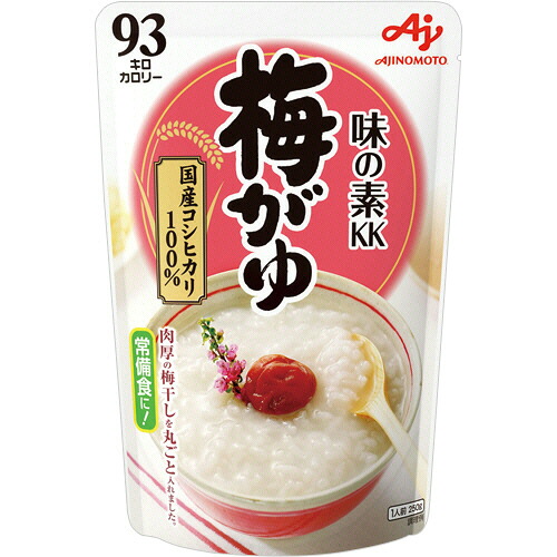 味の素 味の素KKおかゆ 梅がゆ 250g 1セット(27パック)(4901001052356 x27) 取り寄せ商品