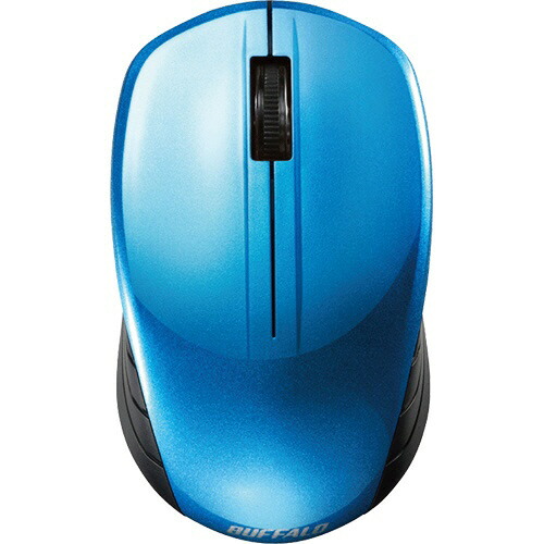 バッファロー 無線 BlueLED 3ボタン スタンダードマウス ブルー 1セット(10個)(4950190358558 x10) 取り寄せ商品