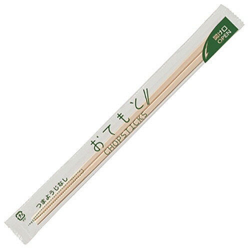クラフトマン 業務用白楊元禄OPP完封箸 爪楊枝なし 1セット(4000膳:100膳×40パック)(4560314965625 x40) 取り寄せ商品