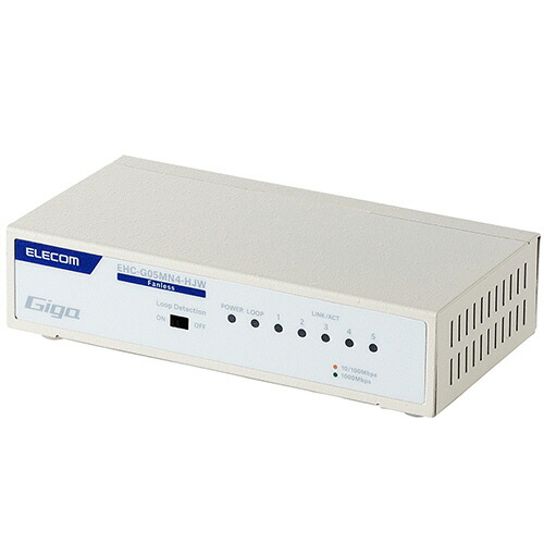 エレコム ELECOM Giga対応5ポートスイッチ(金属筐体/電源内蔵) ホワイト(マグネット付) RoHS(4549550318341 x3) 取り寄せ商品