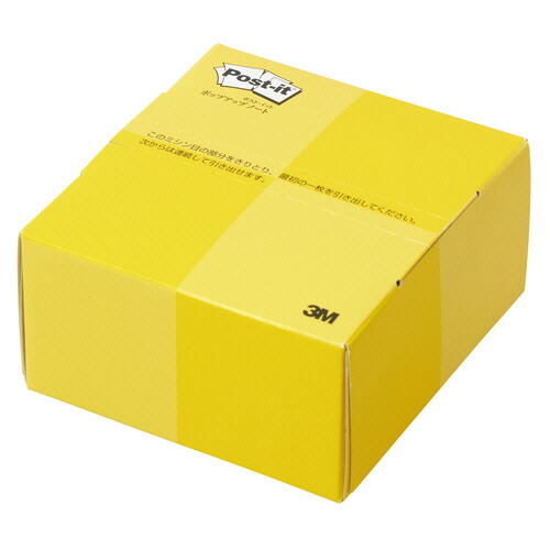 ３Ｍ ポスト・イット ポップアップノート 74×69mm イエロー 1セット(10個)(4901690009587 x10) 取り寄せ商品