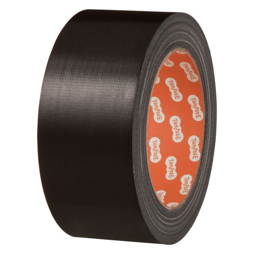 TPS 布ﾃｰﾌﾟ(ｶﾗｰ) 50mm×25m 厚み約0.21mm 黒 1ｾｯﾄ(30巻)(4985969958875 x30) 取り寄せ商品