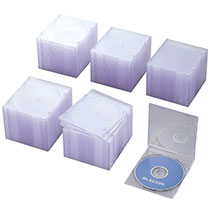 エレコム ELECOM Blu-ray/ヴィデオディスク/CDプラケース か細い 1枚納める せつ然たる 1書き割り(400枚:100枚×4容器に並べる)(4953103400221 x4) 準拠集団店卸し資産\u003d○
