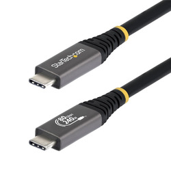 ＳｔａｒＴｅｃｈ．ｃｏｍ USB4ケーブル/1m/80Gbps/240W/8K120Hz/4K240Hz/ブラック(CC1M80GUSB4CABLE) 目安在庫\u003d△