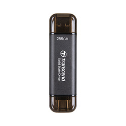トランセンドジャパン スティック型SSD USB 10Gbps 256GB ブラック(TS256GESD310C) 取り寄せ商品