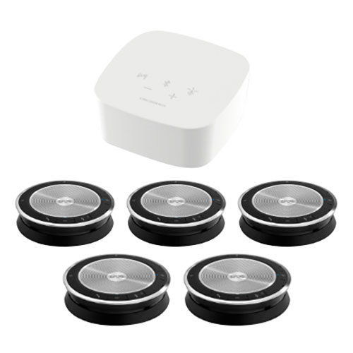JADE TH-EX 305 会議用マイクスピーカーフォン 無線 TALKHUB II+EXPAND30×5台 25名以上の大会議室に(J-TH-EX-305) 取り寄せ商品|ナノズ 店