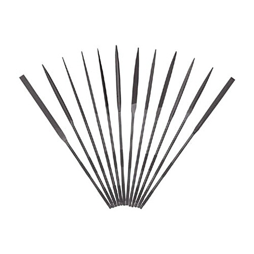 ツボサン 精密ヤスリ 12本組セット 1セット(ST01256T) 取り寄せ商品