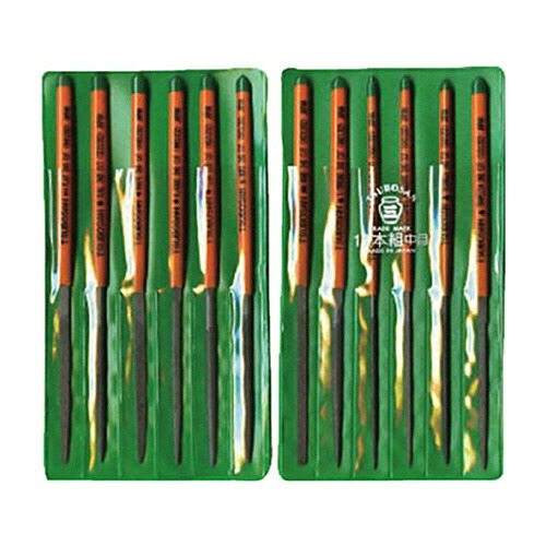 ツボサン 組ヤスリセット 12本組(170mm) 中目 1パック(12本)(ST01202) 取り寄せ商品