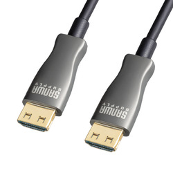 【P5S】サンワサプライ 抜け止め光ファイバHDMIケーブル（30ｍ）(KM-HD20-PFB30L) メーカー在庫品｜ナノズ　店