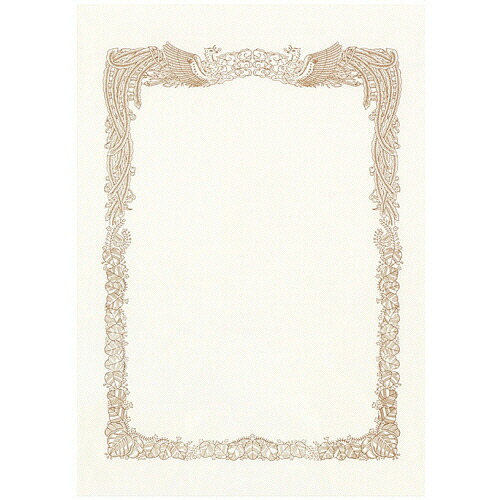 コクヨ KOKUYO 賞状用紙<OA対応> A4 横書 1セット(100枚:10枚&times;10パック)(4901480449241 x10) 取り寄せ商品｜ナノズ　店