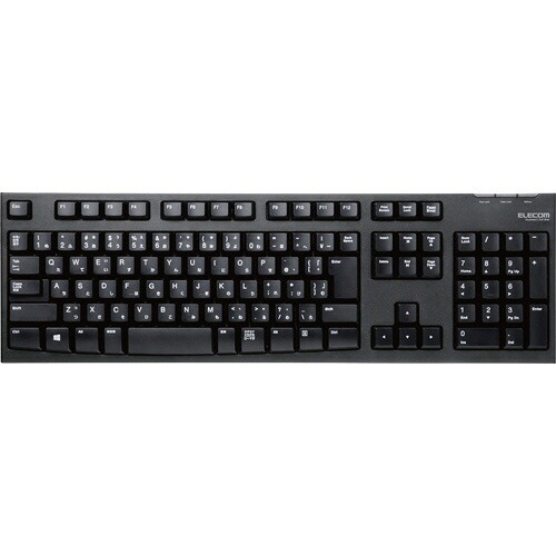 エレコム ELECOM 2.4GHzワイヤレスフルキーボード 108キー USB接続 ブラック 1セット(5台)(4953103511088 x5) 取り寄せ商品｜ナノズ　店