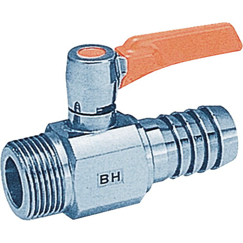 アソー ASOH エースボールZero ホースニップル型 PT1/2×Φ16 1個(BH0416) 取り寄せ商品