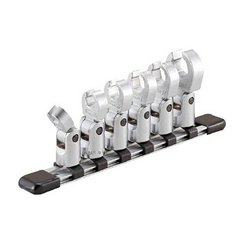 TONE フレックスクロウフットレンチセット(ホルダー付) 6pcs 1セット(HSCF306F) 取り寄せ商品
