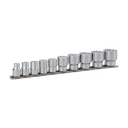 TONE ソケットセット(12角・ホルダー付) 10pcs 1セット(HD310A) 取り寄せ商品