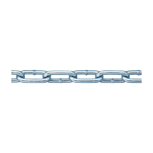 ニッサチェイン 鉄ユニクロ溶接リンクチェイン 6.5mm×30m 1本(IW2065) 取り寄せ商品