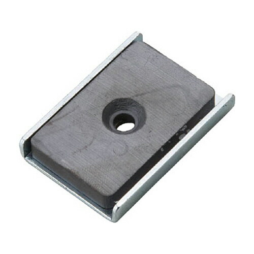 ＴＲＵＳＣＯ キャップ付フェライト磁石 43mm×30.2mm×7mm 1パック(10個)(TFC43KA10P) 取り寄せ商品