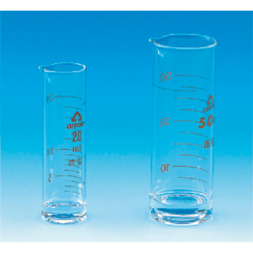 東京硝子器械 TGK 液量計 円筒型 200mL アロー 1個(939-11-27-07) 取り寄せ商品