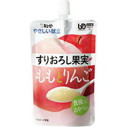 キユーピー やさしい献立 すりおろし果実 ももとりんご 100g 1セット(32パック)(4901577041457 x32) 取り寄せ商品