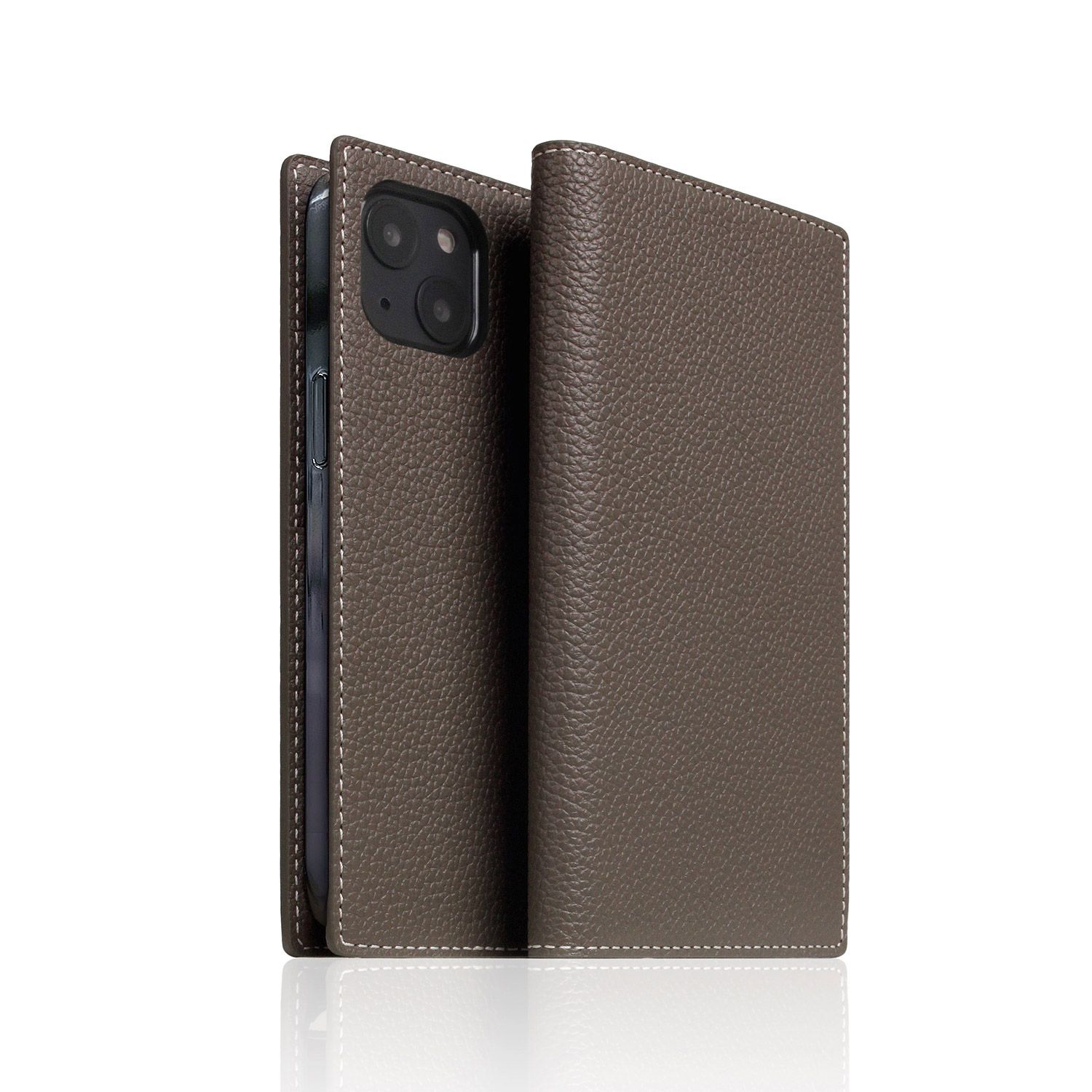 SLG Design Full Grain Leather Case for iPhone 14 Plus エトフクリーム(SD24341i14MEC) 仕入先店卸し資産品
