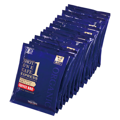 麻布タカノ 【16袋入×16箱】 麻布タカノ ショットワンカフェエキスプレス 有機フレンチ(深煎り)(AZB51256X16) 取り寄せ商品|ナノズ 店