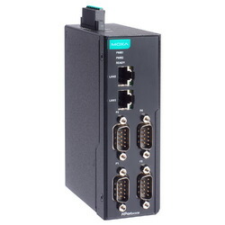 MOXA DINレール 4ポート シリアルデバイスサーバー(NPORT IA5450-G2) 取り寄せ商品