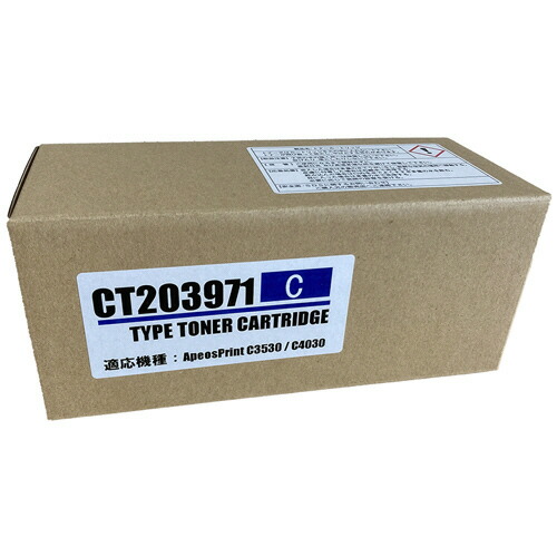 大容量トナーカートリッジ CT203971 汎用品 シアン 1個(CT203971 ﾊﾝﾖｳﾋﾝ) 取り寄せ商品