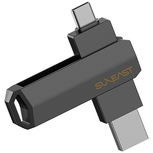旭東エレクトロニクス SUNEAST 外付けSSD スティック型 Revolve R10 512GB クロムブラック 1個(SE-PS0512G2LO1BF) 取り寄せ商品 9,846円