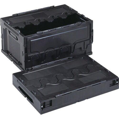 岐阜プラスチック工業 折りたたみコンテナー CF-S76NR 黄/透明 1台(CF-S76NR-YT) 目安在庫=○｜ナノズ　店