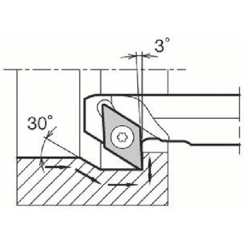 京セラ 内径加工用ホルダ 1本(S10L-SDZCR07-14A) 取り寄せ商品