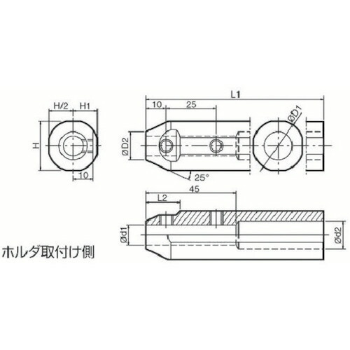 京セラ 内径加工用ホルダ 1個(SHA1225.0-135) 取り寄せ商品