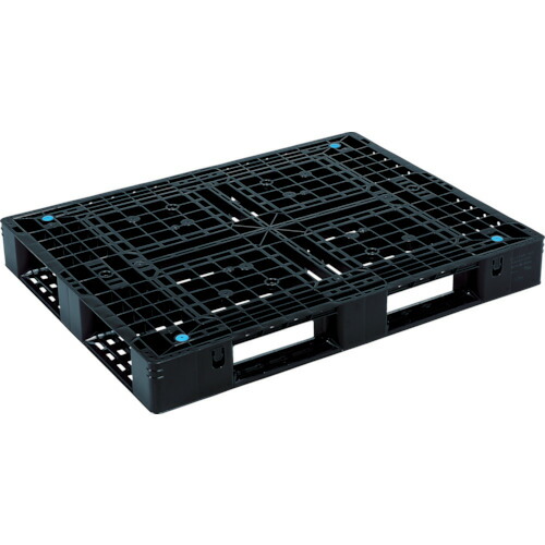 三甲 プラスチックパレット 1300×1000×150 黒 1枚(SK-D4-1013-BK) 取り寄せ商品