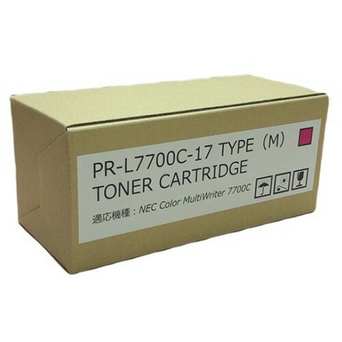 大容量トナーカートリッジ PR-L7700C-17 汎用品 マゼンタ 1個(PR-L7700C-17 ﾊﾝﾖｳﾋﾝ) 取り寄せ商品