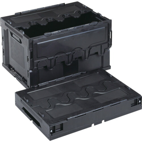 岐阜プラスチック工業 導電性折りたたみコンテナーCF-S51A 黒 1個(CFE-S51A-BK) 目安在庫\u003d○