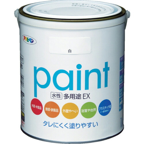 アサヒペン 水性多用途EX 1.6L 白 1缶(459619) 目安在庫\u003d○