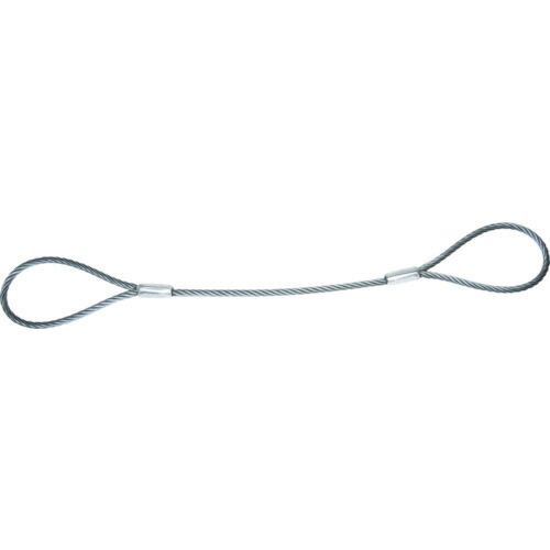 ＴＲＵＳＣＯ ワイヤーロープスリング Aタイプ アルミロック 10mm×6m 1本(TWAL-10S6) 目安在庫\u003d○