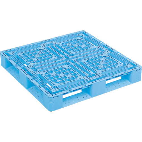 三甲 プラスチックパレット D4-1010-2 青 1枚(SK-D4-1010-2-BL) 目安在庫\u003d○