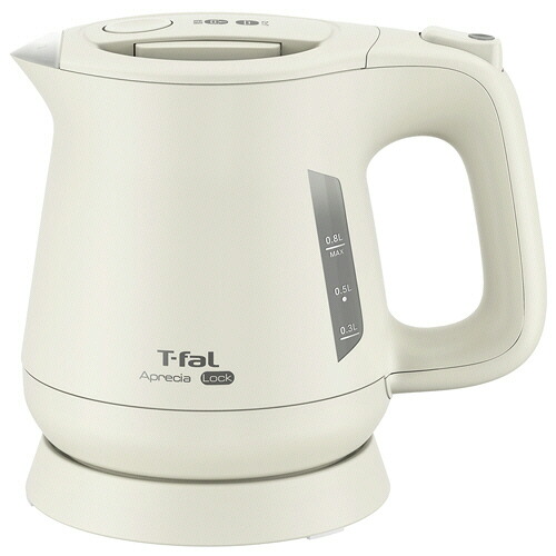 Ｔ－ＦＡＬ 電気ケトル アプレシア ロック 0.8L アイボリー 1台(KO640AJP) 取り寄せ商品