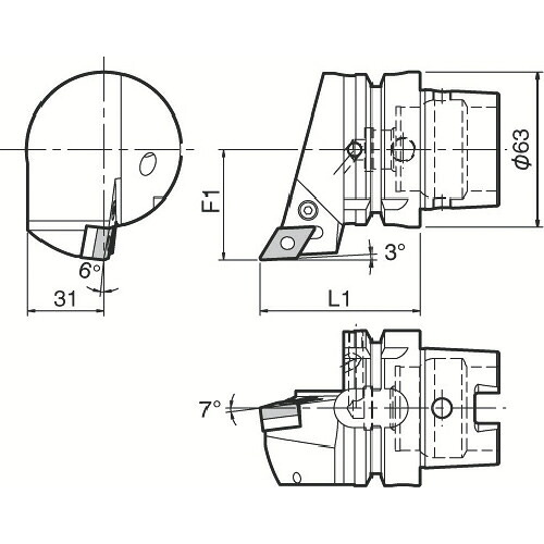 京セラ ツーリング機器 1個(T63H-PDJNL-DX15) 目安在庫\u003d○