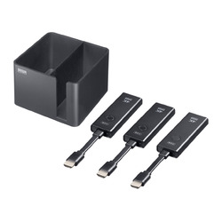 サンワサプライ SANWA SUPPLY 4K対応ワイヤレスHDMIエクステンダー(HDMI送信機2台・収納BOXセット)(VGA-EXWHD12SET) メーカー在庫品｜ナノズ　店