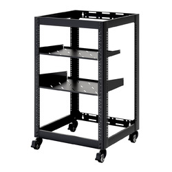 【P5S】サンワサプライ ネットワークラックキャビネット(15U)(CP-NWR15UBK) メーカー在庫品