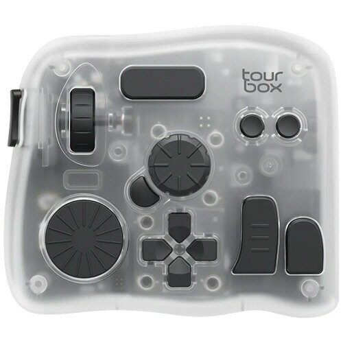 周遊旅行ボックス席 Bluetooth相応う 押し手デバイス TourBox Elite Plus クリアートランスパレント 1台(TBEP) 取り寄せ商いもの
