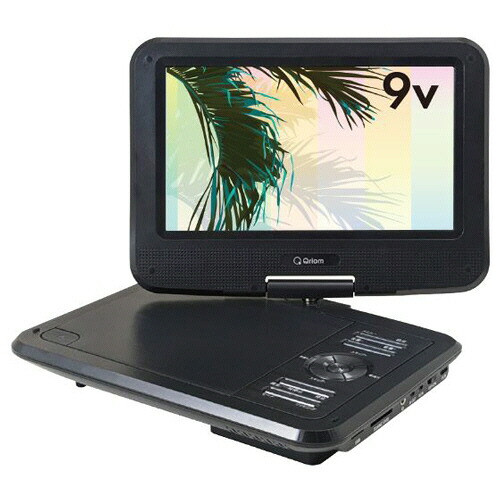 山善(YAMAZEN) Qriom 9型ポータブルDVD ブラック 1台(CPD-NC90(B)) 取り寄せ商品|ナノズ 店