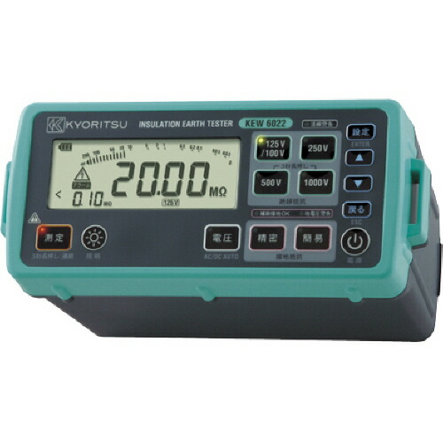 共立電気計器 KYORITSU デジタル絶縁・接地抵抗計(スタンダードモデル) 1個(KEW6022) 目安在庫\u003d○