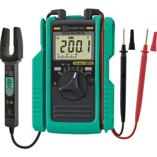 共立明かり表示計器 KEWMATE 2001A AC/DCクランプ付デジタルマルチメータ 1台(KEWMATE2001A) 取り寄せ商いもの