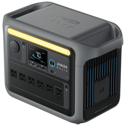 船掛かりジャパン 携帯型ワット数ANKERSolix C1000 PortablePowerStation 1056Wh靉靆たる薄墨色 1台(A17615Z1) 取り寄せ商いもの