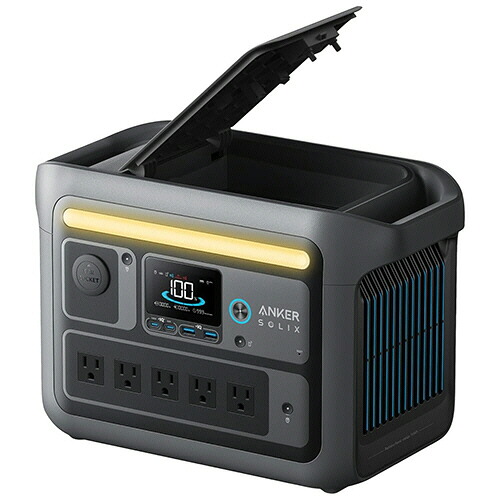 船掛かりジャパン 携帯型ワット数 ANKER Solix C800 PortablePowerStation 768Wh靉靆たる薄墨色 1台(A17535Z1) 取り寄せ商いもの